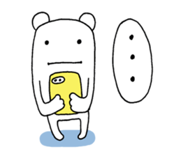 Bear walking sticker #9943365