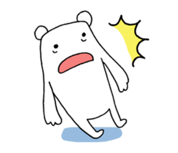 Bear walking sticker #9943386