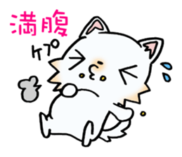 White & cute puppy. sticker #9944578