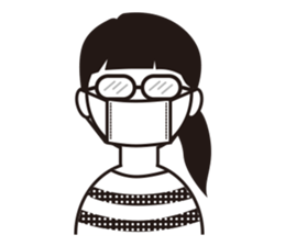 The other side of the glasses. sticker #9944783