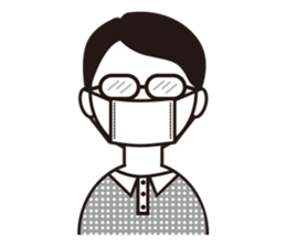 The other side of the glasses. sticker #9944784