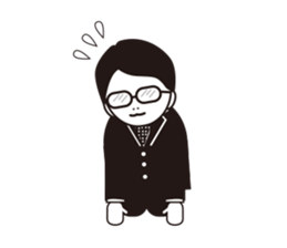 The other side of the glasses. sticker #9944789