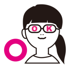 The other side of the glasses. sticker #9944790