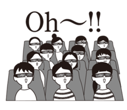 The other side of the glasses. sticker #9944792