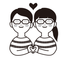 The other side of the glasses. sticker #9944794