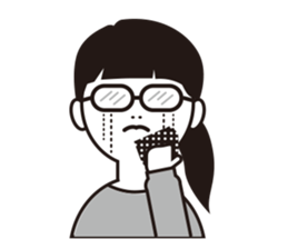 The other side of the glasses. sticker #9944805