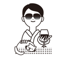 The other side of the glasses. sticker #9944807