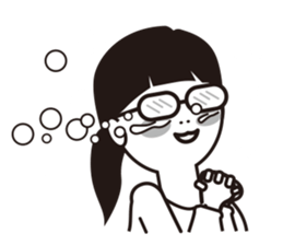 The other side of the glasses. sticker #9944809