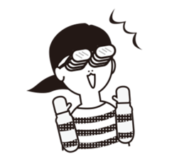 The other side of the glasses. sticker #9944810