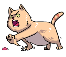 Angry Meow sticker #9945063