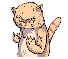 Angry Meow sticker #9945067