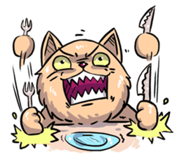 Angry Meow sticker #9945072