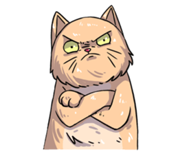 Angry Meow sticker #9945083