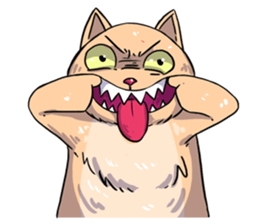 Angry Meow sticker #9945084