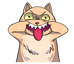 Angry Meow sticker #9945084