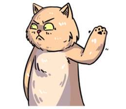 Angry Meow sticker #9945094