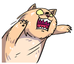 Angry Meow sticker #9945095