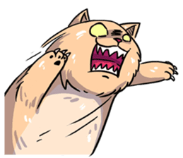 Angry Meow sticker #9945095