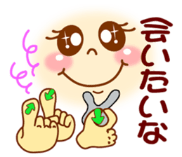 Smiley sign language sticker #9945301