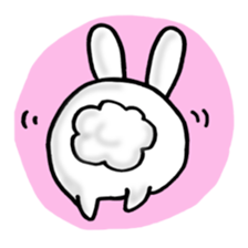 Fluff Bunny tail sticker #9945497