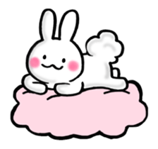 Fluff Bunny tail sticker #9945504