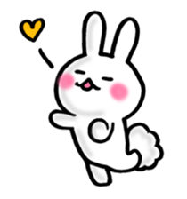 Fluff Bunny tail sticker #9945518