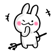 Fluff Bunny tail sticker #9945523