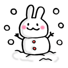 Fluff Bunny tail sticker #9945528