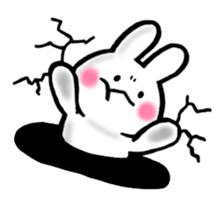 Fluff Bunny tail sticker #9945529