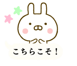 Rabbit Usahina Balloon sticker #9946656