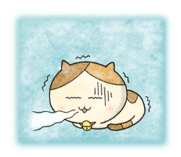 japanese calico cat " mi ke " 2 sticker #9946754