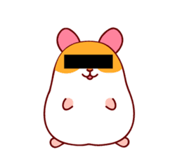Hamster with the great right arm sticker #9947316