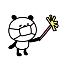 Smiling panda 1 sticker #9947401