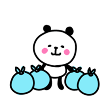 Smiling panda 1 sticker #9947405
