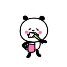 Smiling panda 1 sticker #9947406