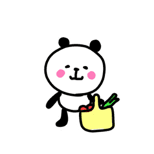 Smiling panda 1 sticker #9947414