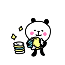 Smiling panda 1 sticker #9947419