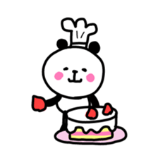 Smiling panda 1 sticker #9947422