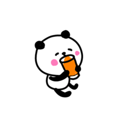 Smiling panda 1 sticker #9947425