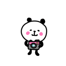 Smiling panda 1 sticker #9947430
