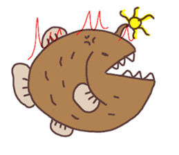 cute mystery fish sticker #9948132