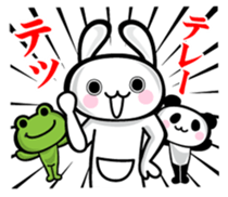Fascinating rabbit and panda sticker #9948367