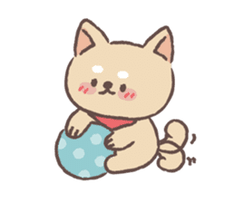 Baby shiba 'Bubu' sticker #9948442