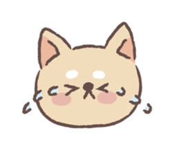 Baby shiba 'Bubu' sticker #9948444