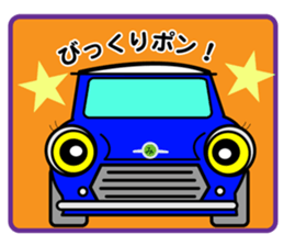 Funny Car Face sticker #9949461