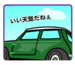 Funny Car Face sticker #9949473