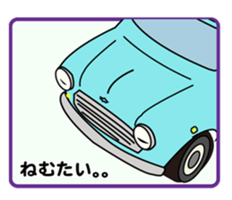 Funny Car Face sticker #9949479