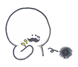 I love mustache!3(There is no letter) sticker #9949622