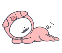 I love mustache!3(There is no letter) sticker #9949625