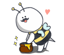 I love mustache!3(There is no letter) sticker #9949628